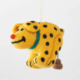 Len Dog Hanging Felt Ornament
