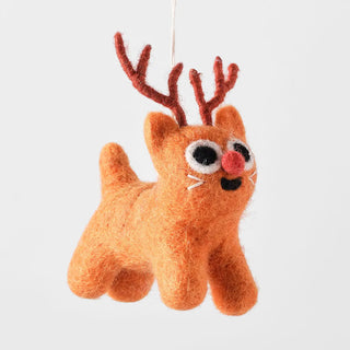 Rudy Cat Hanging Felt Ornament