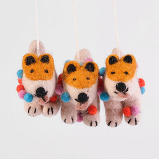 Willa Dog Hanging Felt Ornament