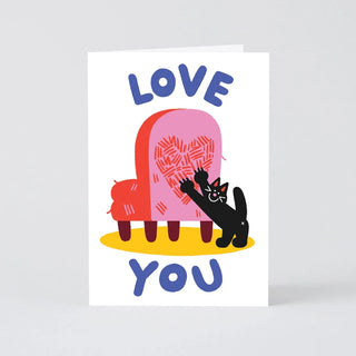Cat Love Grußkarte