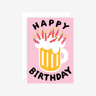 Happy Birthday Beer Grußkarte