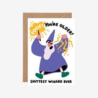 Poof You Are Older Grußkarte