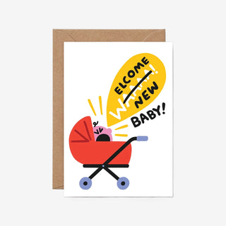 Welcome New Baby Grußkarte