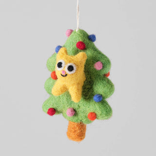 Bobby Cat Hanging Felt Ornament