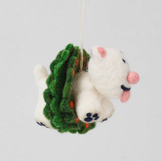 Spud Dog Hanging Felt Ornament