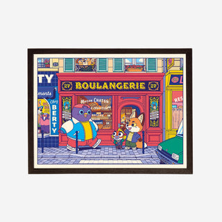 Boulangerie Kunstdruck