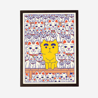 Maneki-Neko Kunstdruck