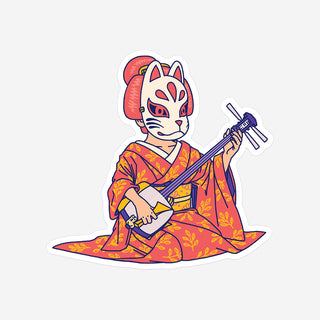 Vinyl-Sticker Ina-Shamisen
