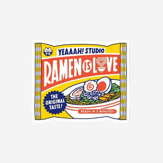 Vinyl-Sticker Ramen is Love