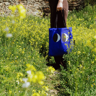 Eyes Tote Bag Blue