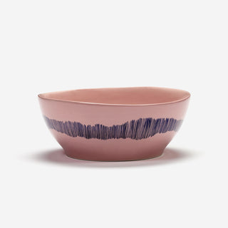 Bowl L Delicious Pink Swirl-Stripes Blue – Feast by Ottolenghi