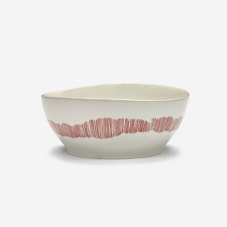 Bowl L White Swirl-Stripes Red – Feast by Ottolenghi