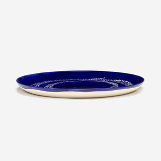 Plate L Lapis Lazuli Swirl-Dots White – Feast by Ottolenghi