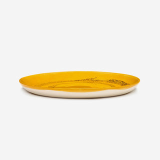 Plate M Sunny Yellow Swirl-Dots Black – Feast by Ottolenghi