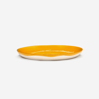 Plate S Sunny Yellow Swirl-Stripes White – Feast by Ottolenghi