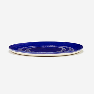 Serving Plate Lapis Lazuli Swirl-Dots White – Feast by Ottolenghi