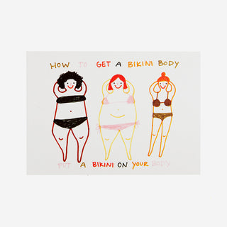 Bikini Body Postkarte