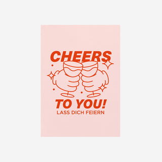 Cheers to you! postcard