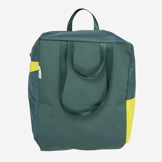 The New Stash Bag L Pine & Fluo Yellow