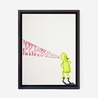 Mama Now! Neon Screen Print Poster