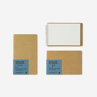 Water Color A5 Slim Spiral Ring Notebook