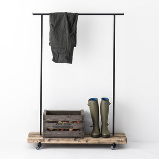 Clothes rack old wood - M