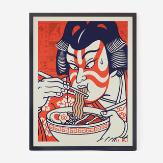 Kabuki Siebdruck-Poster