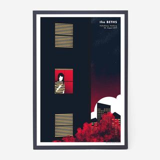 The Beths screen printed gig poster